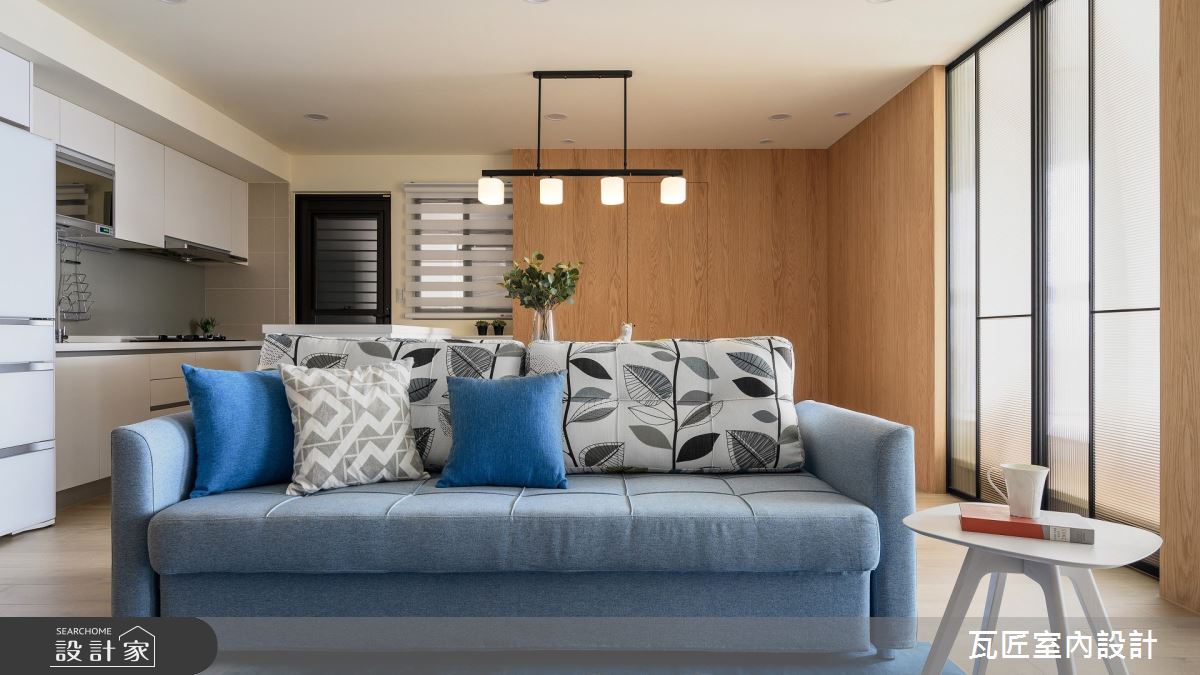 20坪新成屋(5年以下)＿日式風客廳案例圖片＿瓦匠室內裝修工程有限公司＿瓦匠_樂享人生 . 頤樂【2021 美國IDA設計獎 Honorable Mention 榮譽獎】之11