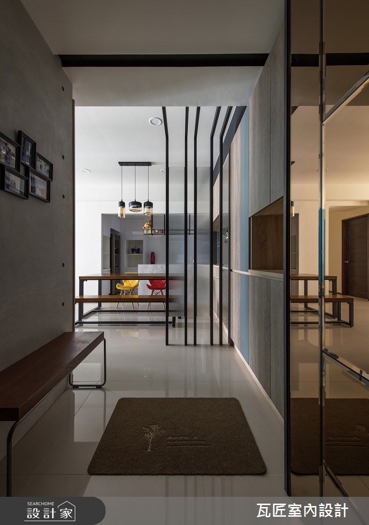 35坪新成屋(5年以下)＿現代風玄關案例圖片＿瓦匠室內裝修工程有限公司＿瓦匠_福璽·景安之2