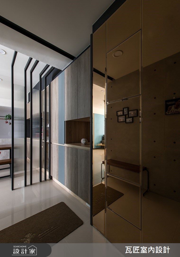 35坪新成屋(5年以下)＿現代風玄關案例圖片＿瓦匠室內裝修工程有限公司＿瓦匠_福璽·景安之3