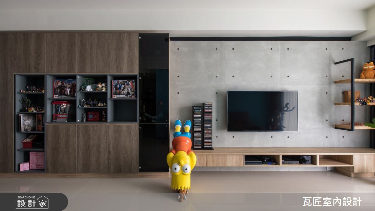 35坪新成屋(5年以下)＿現代風客廳案例圖片＿瓦匠室內裝修工程有限公司＿瓦匠_福璽·景安之7
