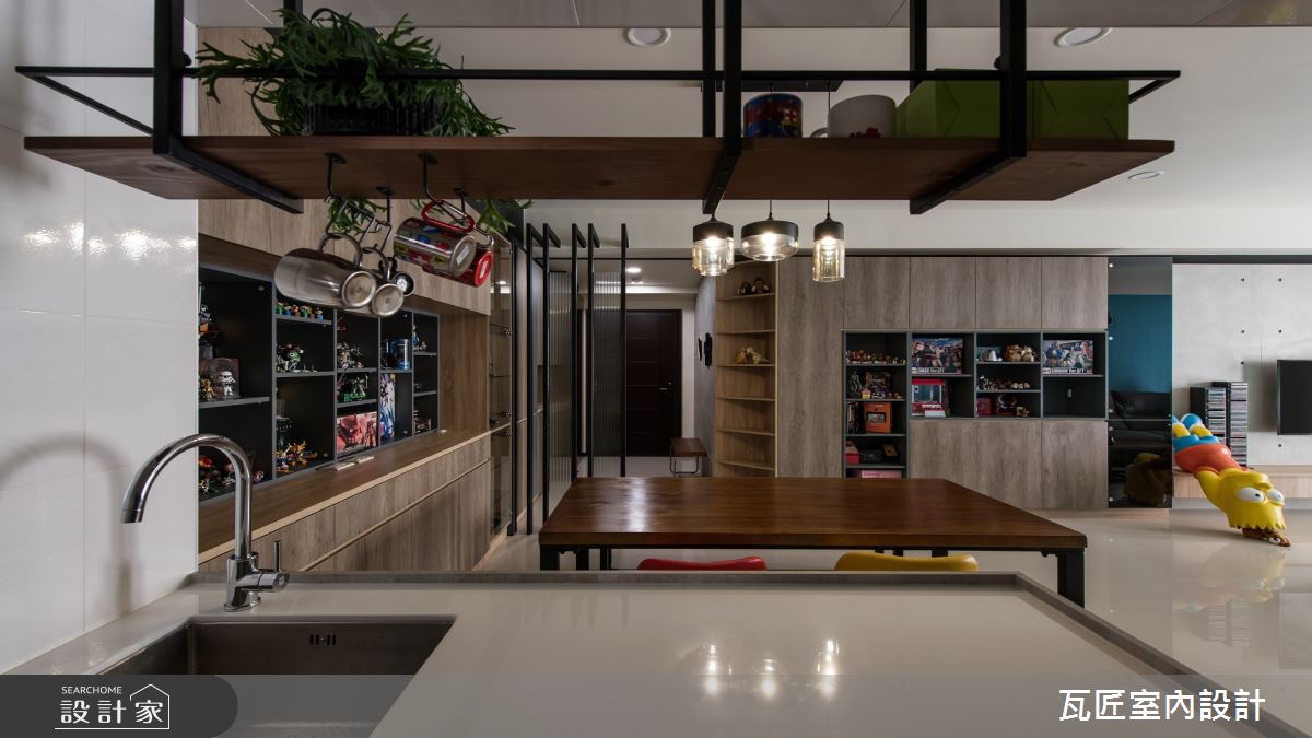 35坪新成屋(5年以下)＿現代風餐廳中島案例圖片＿瓦匠室內裝修工程有限公司＿瓦匠_福璽·景安之9