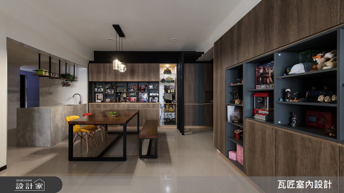 35坪新成屋(5年以下)＿現代風餐廳中島案例圖片＿瓦匠室內裝修工程有限公司＿瓦匠_福璽·景安之10