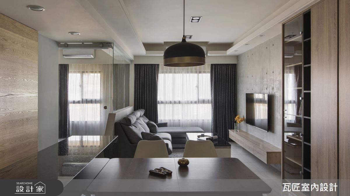 20坪新成屋(5年以下)＿北歐風客廳餐廳案例圖片＿瓦匠室內裝修工程有限公司＿瓦匠_青靜之2