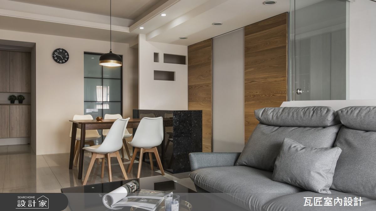 20坪新成屋(5年以下)＿北歐風客廳餐廳案例圖片＿瓦匠室內裝修工程有限公司＿瓦匠_青靜之6