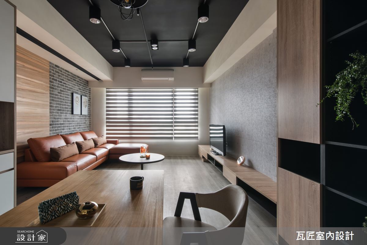 25坪新成屋(5年以下)＿工業風客廳餐廳案例圖片＿瓦匠室內裝修工程有限公司＿瓦匠_國都苑之10