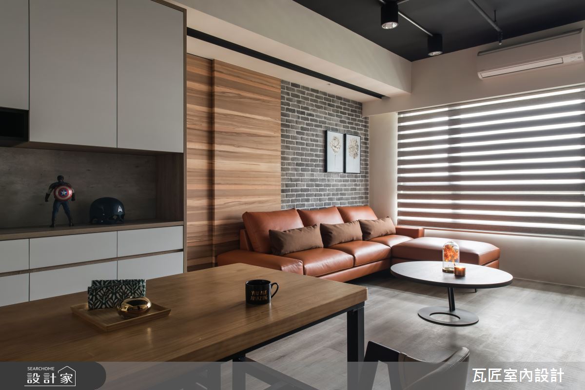 25坪新成屋(5年以下)＿工業風客廳餐廳案例圖片＿瓦匠室內裝修工程有限公司＿瓦匠_國都苑之11