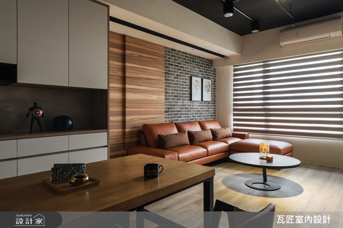 25坪新成屋(5年以下)＿工業風客廳餐廳案例圖片＿瓦匠室內裝修工程有限公司＿瓦匠_國都苑之12
