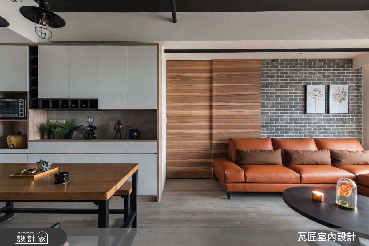 25坪新成屋(5年以下)＿工業風客廳餐廳案例圖片＿瓦匠室內裝修工程有限公司＿瓦匠_國都苑之15
