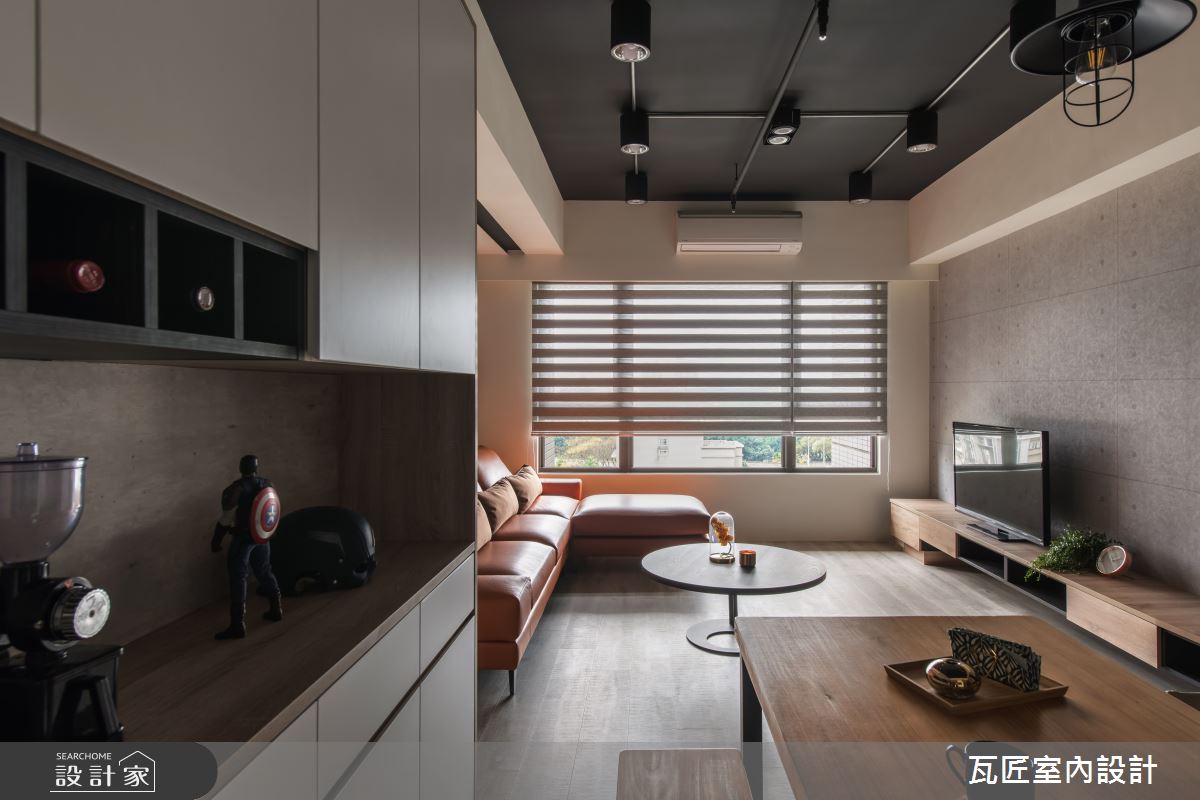 25坪新成屋(5年以下)＿工業風客廳餐廳案例圖片＿瓦匠室內裝修工程有限公司＿瓦匠_國都苑之19