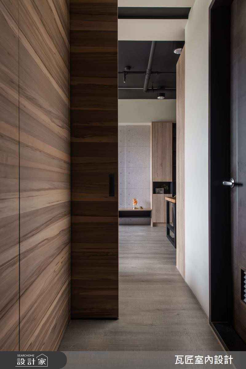 25坪新成屋(5年以下)＿工業風走廊案例圖片＿瓦匠室內裝修工程有限公司＿瓦匠_國都苑之33