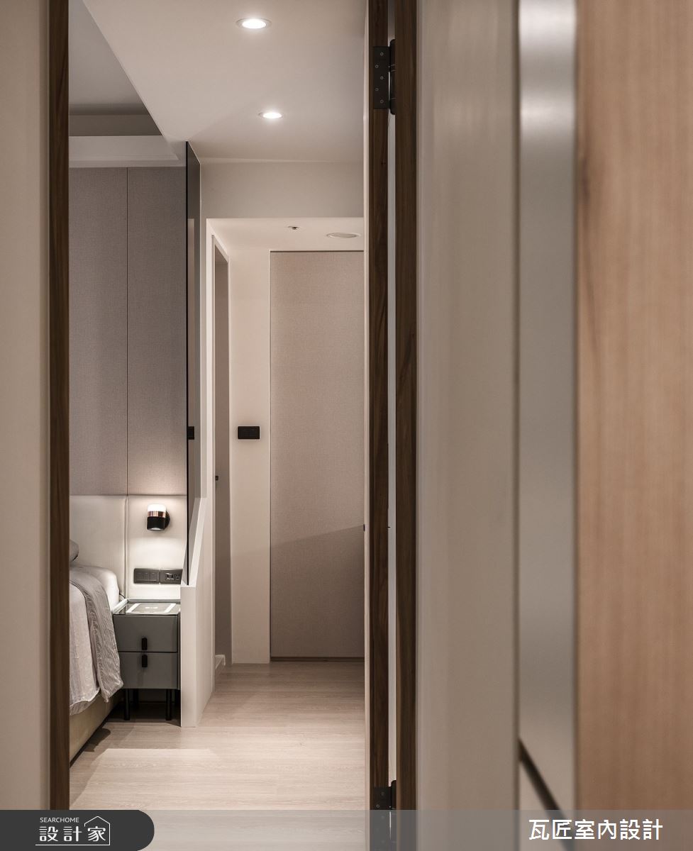 23坪新成屋(5年以下)＿日式風臥室案例圖片＿瓦匠室內裝修工程有限公司＿瓦匠_潤白森韻【2023 美國TITAN 泰坦地產 金獎】之11
