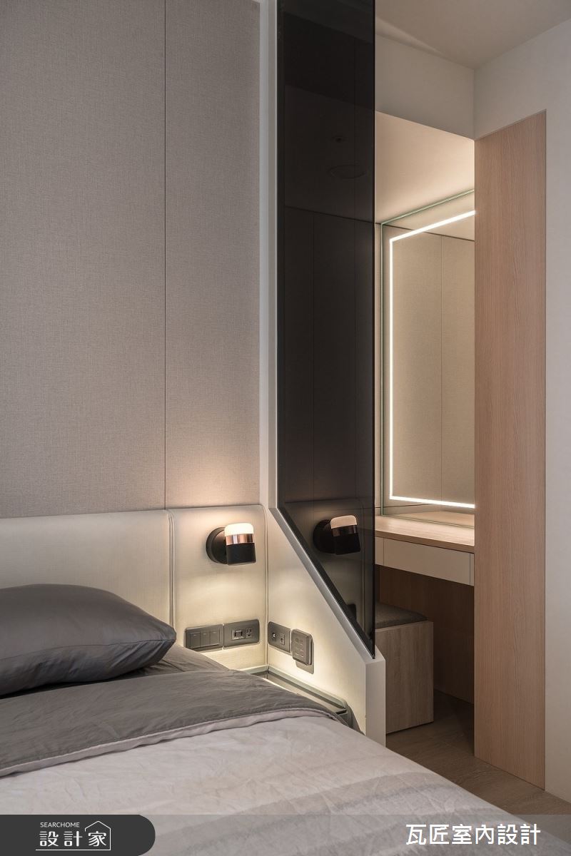 23坪新成屋(5年以下)＿日式風臥室案例圖片＿瓦匠室內裝修工程有限公司＿瓦匠_潤白森韻【2023 美國TITAN 泰坦地產 金獎】之14