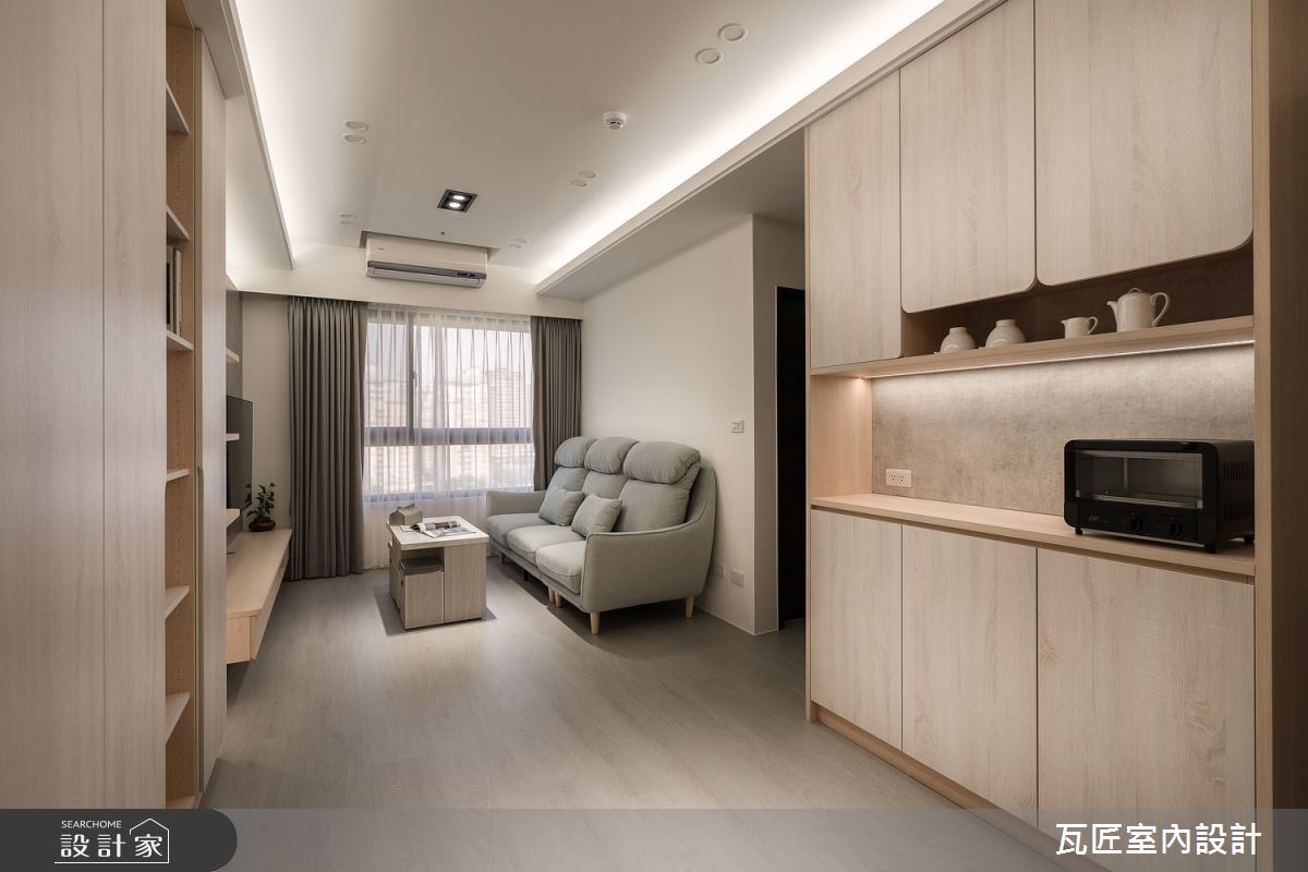15坪新成屋(5年以下)＿北歐風客廳案例圖片＿瓦匠室內裝修工程有限公司＿瓦匠_淡水 新品苑【A2】之2