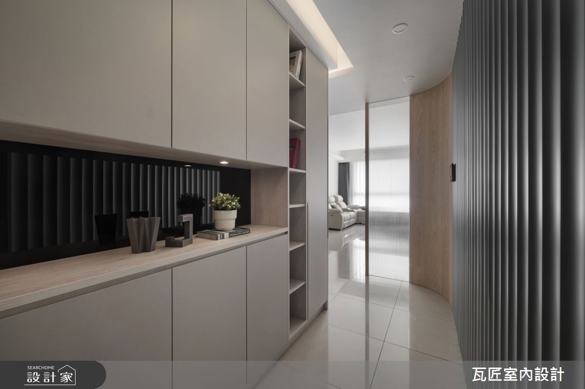 25坪新成屋(5年以下)＿現代風玄關案例圖片＿瓦匠室內裝修工程有限公司＿瓦匠_樸沁之所【2024 法國French Design Awards Silver Winner】之3