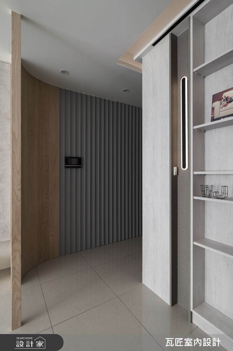 25坪新成屋(5年以下)＿現代風玄關案例圖片＿瓦匠室內裝修工程有限公司＿瓦匠_樸沁之所【2024 法國French Design Awards Silver Winner】之6