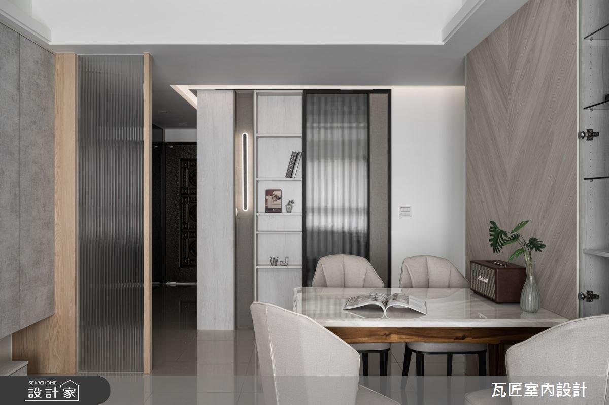25坪新成屋(5年以下)＿現代風玄關餐廳案例圖片＿瓦匠室內裝修工程有限公司＿瓦匠_樸沁之所【2024 法國French Design Awards Silver Winner】之9