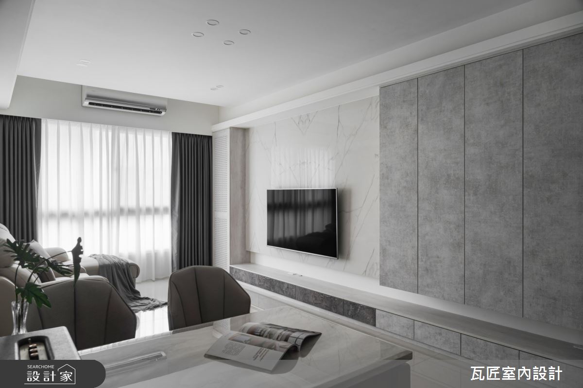 25坪新成屋(5年以下)＿現代風客廳餐廳案例圖片＿瓦匠室內裝修工程有限公司＿瓦匠_樸沁之所【2024 法國French Design Awards Silver Winner】之15