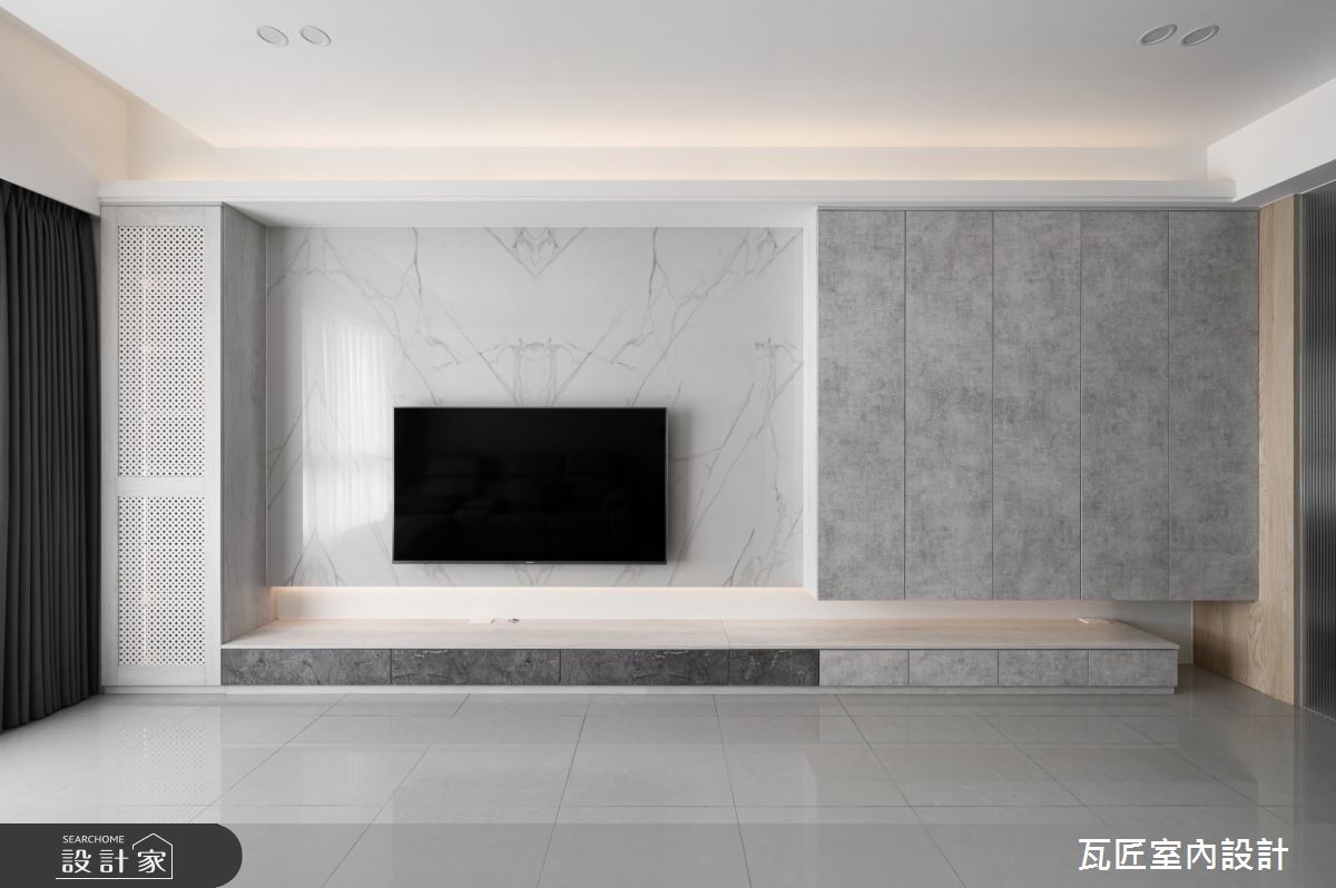 25坪新成屋(5年以下)＿現代風客廳案例圖片＿瓦匠室內裝修工程有限公司＿瓦匠_樸沁之所【2024 法國French Design Awards Silver Winner】之17