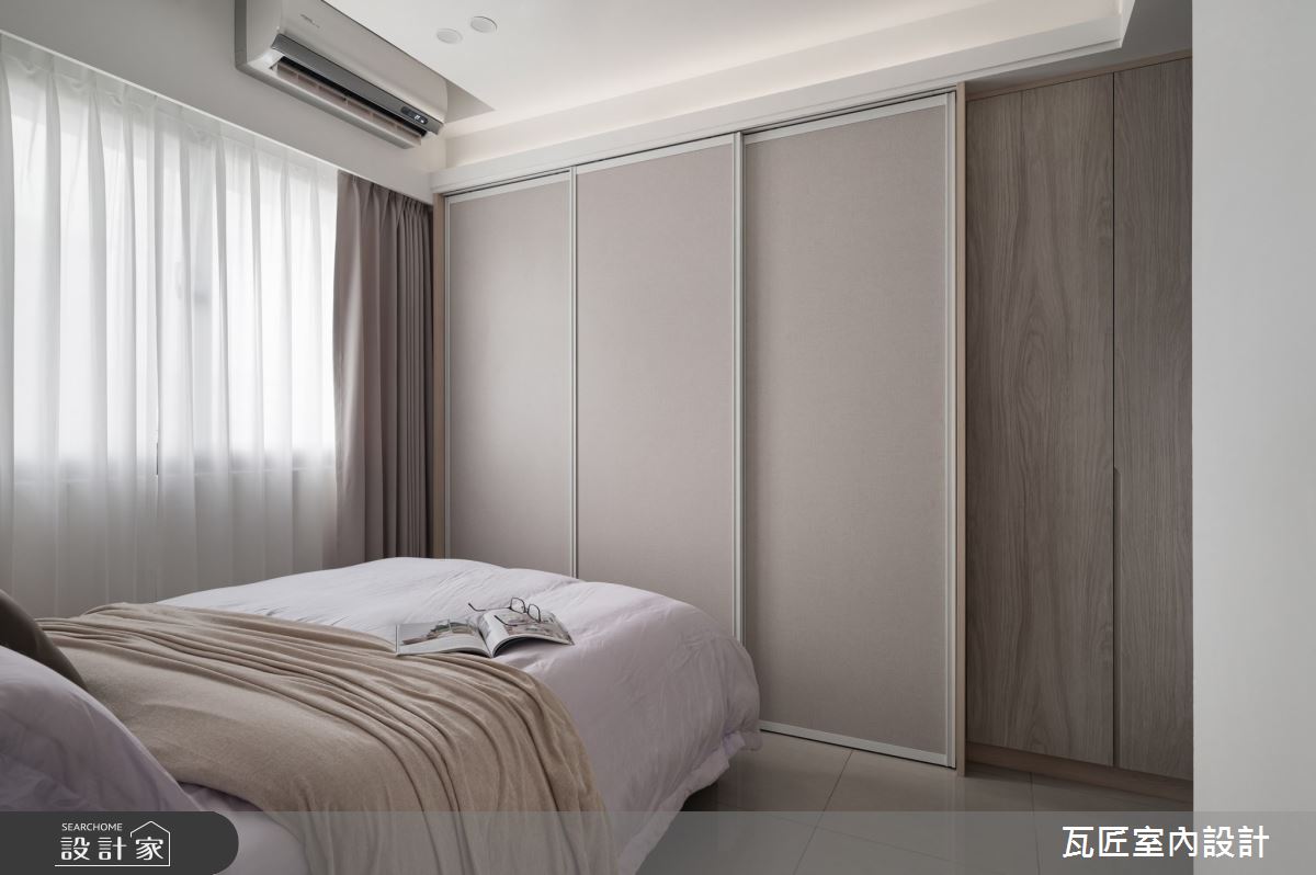 25坪新成屋(5年以下)＿現代風臥室案例圖片＿瓦匠室內裝修工程有限公司＿瓦匠_樸沁之所【2024 法國French Design Awards Silver Winner】之27