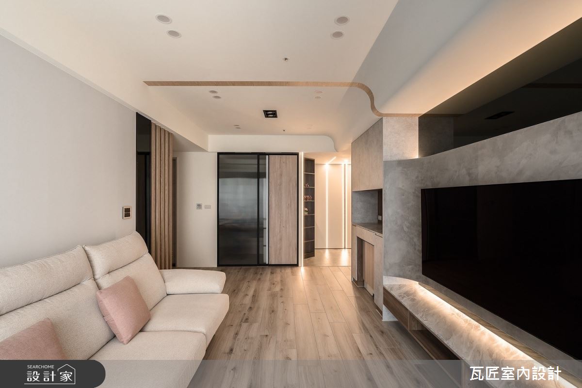 30坪新成屋(5年以下)＿北歐風客廳案例圖片＿瓦匠室內裝修工程有限公司＿瓦匠_八德 元臺謙之3