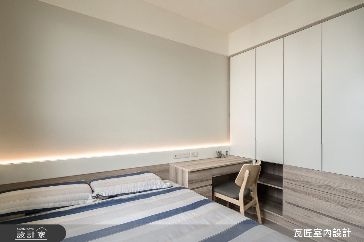 30坪新成屋(5年以下)＿北歐風臥室案例圖片＿瓦匠室內裝修工程有限公司＿瓦匠_八德 元臺謙之13