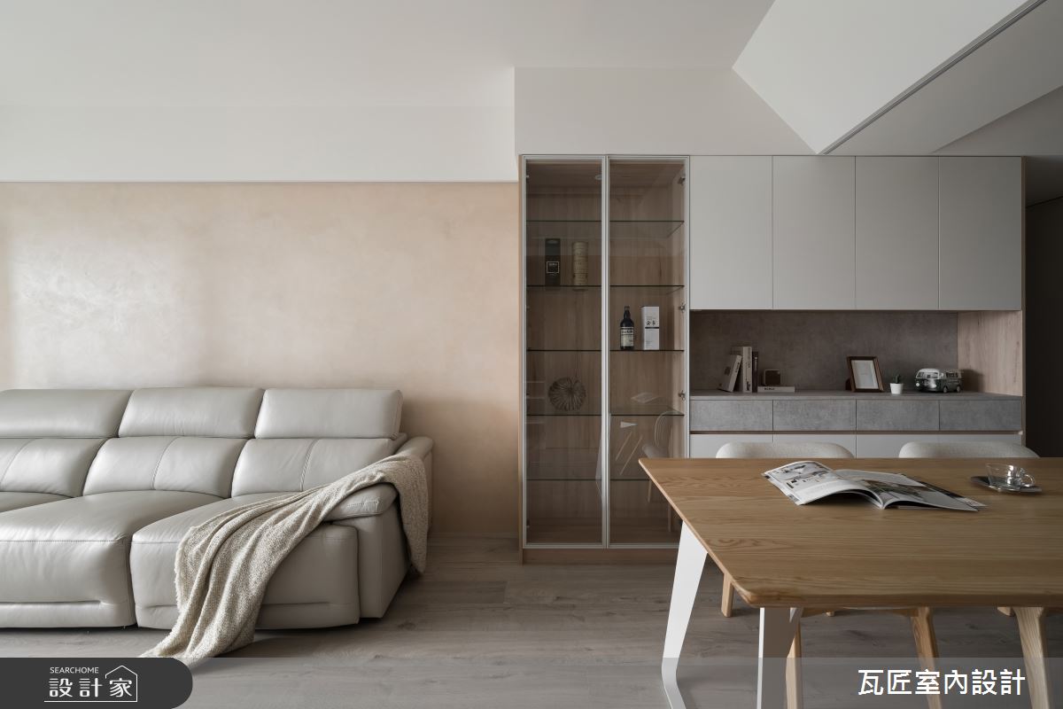 27坪中古屋(5~15年)＿北歐風客廳餐廳案例圖片＿瓦匠室內裝修工程有限公司＿瓦匠_恬謐守恆【2024 英國倫敦國際設計獎 銀獎】之14