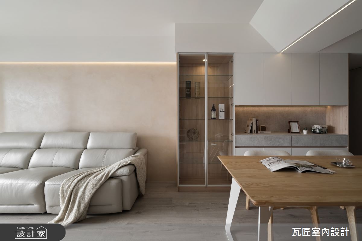 27坪中古屋(5~15年)＿北歐風客廳餐廳案例圖片＿瓦匠室內裝修工程有限公司＿瓦匠_恬謐守恆【2024 英國倫敦國際設計獎 銀獎】之15