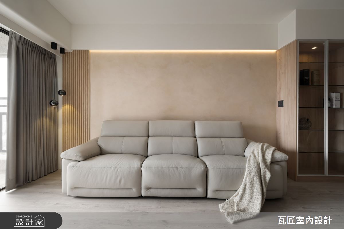 27坪中古屋(5~15年)＿北歐風客廳案例圖片＿瓦匠室內裝修工程有限公司＿瓦匠_恬謐守恆【2024 英國倫敦國際設計獎 銀獎】之23