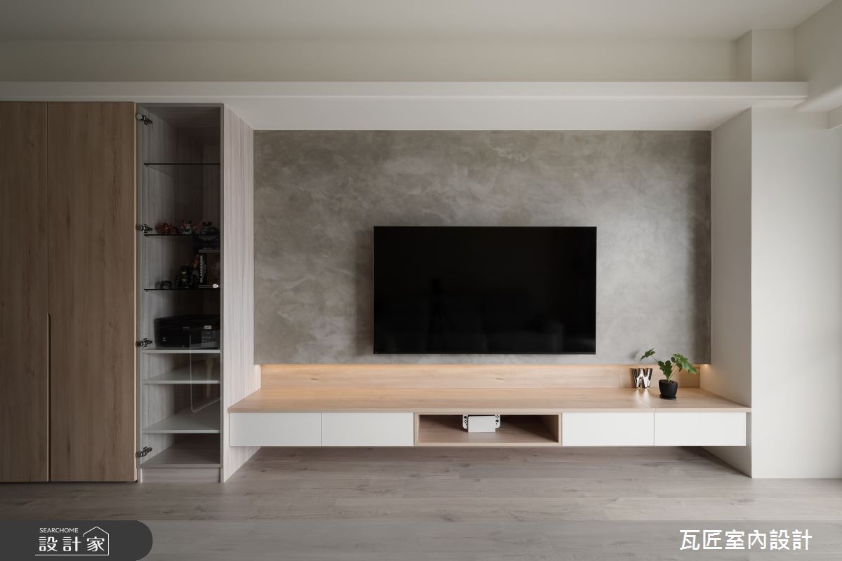 27坪中古屋(5~15年)＿北歐風客廳案例圖片＿瓦匠室內裝修工程有限公司＿瓦匠_恬謐守恆【2024 英國倫敦國際設計獎 銀獎】之24