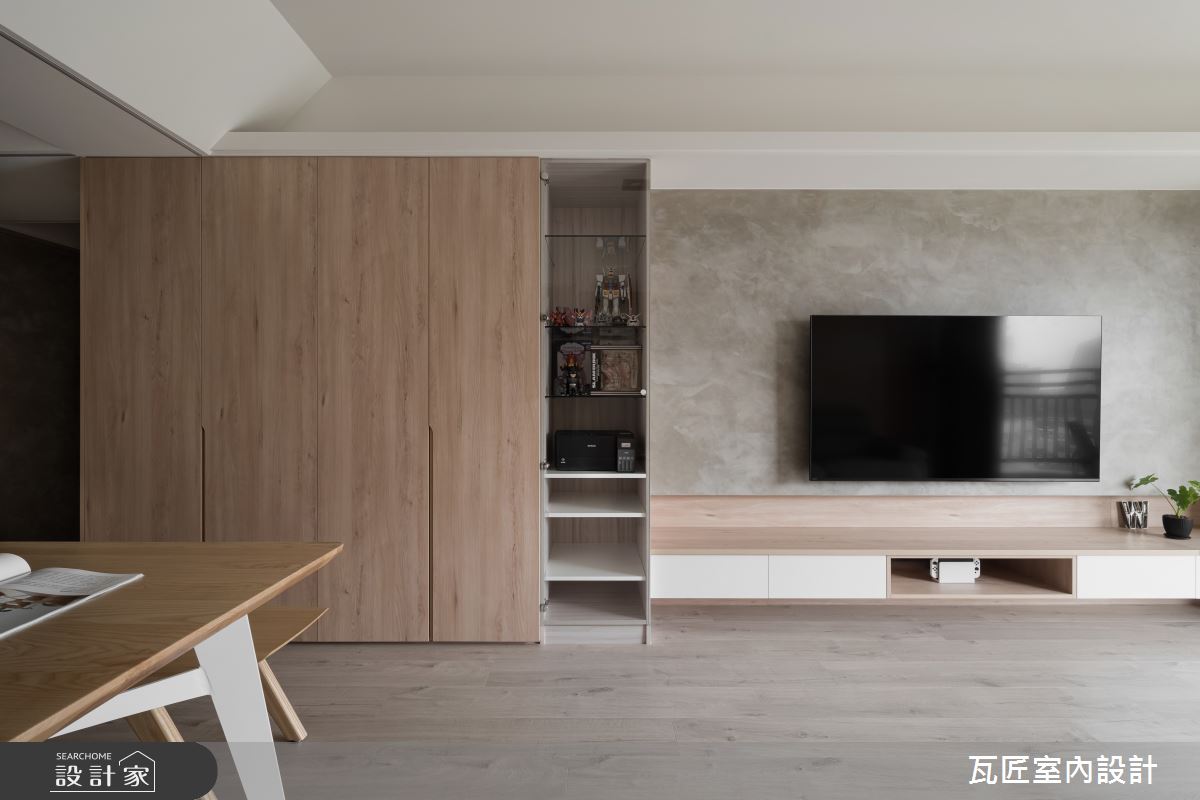 27坪中古屋(5~15年)＿北歐風客廳餐廳案例圖片＿瓦匠室內裝修工程有限公司＿瓦匠_恬謐守恆【2024 英國倫敦國際設計獎 銀獎】之26