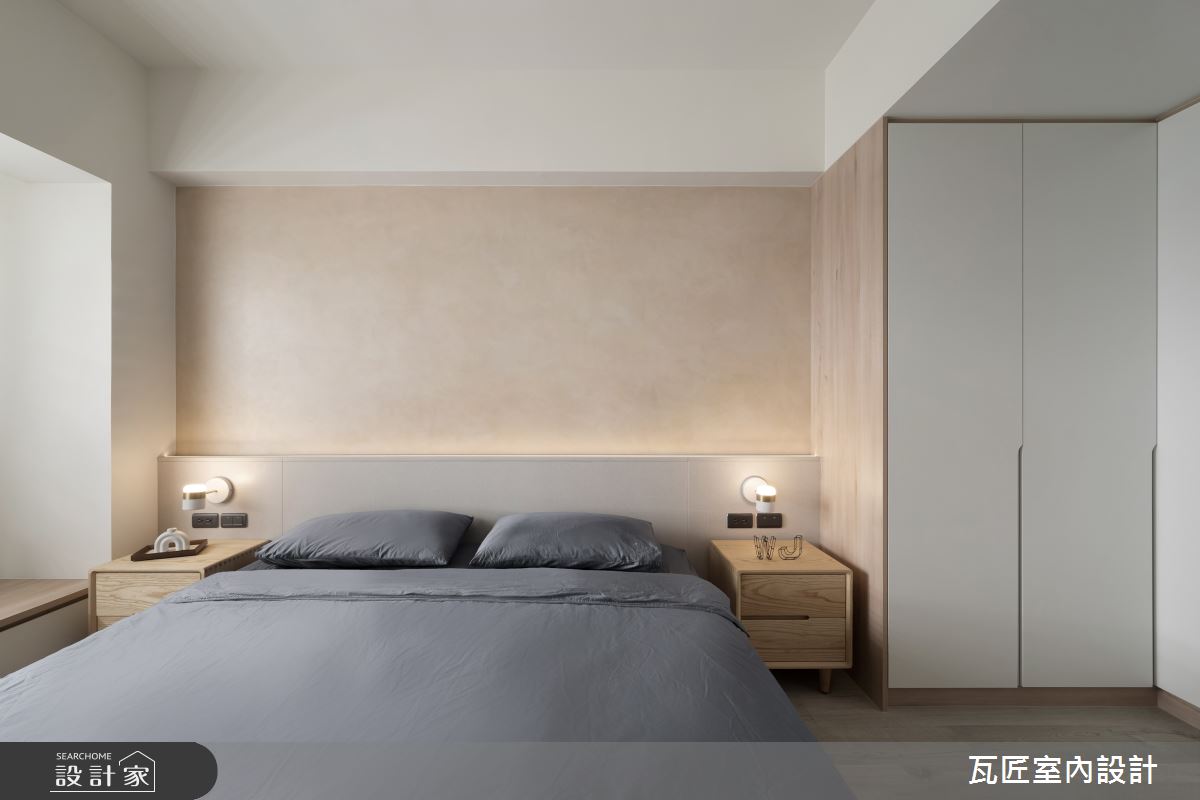 27坪中古屋(5~15年)＿北歐風臥室案例圖片＿瓦匠室內裝修工程有限公司＿瓦匠_恬謐守恆【2024 英國倫敦國際設計獎 銀獎】之45