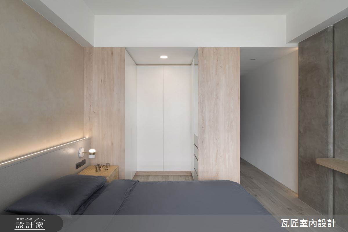 27坪中古屋(5~15年)＿北歐風臥室案例圖片＿瓦匠室內裝修工程有限公司＿瓦匠_恬謐守恆【2024 英國倫敦國際設計獎 銀獎】之48