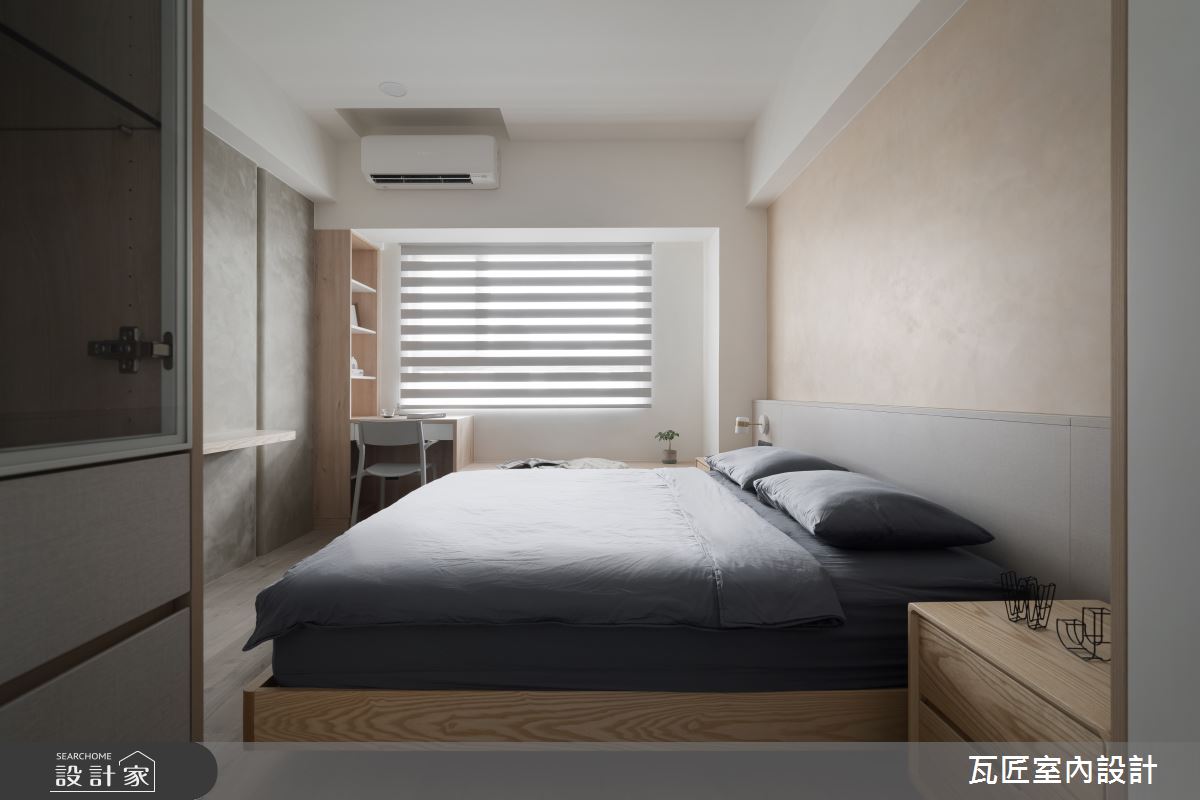 27坪中古屋(5~15年)＿北歐風臥室案例圖片＿瓦匠室內裝修工程有限公司＿瓦匠_恬謐守恆【2024 英國倫敦國際設計獎 銀獎】之53