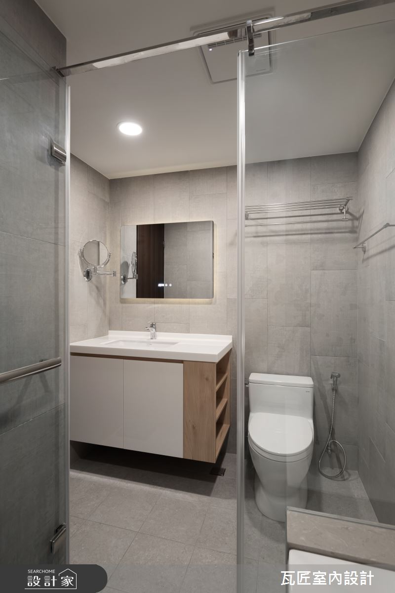 27坪中古屋(5~15年)＿北歐風浴室案例圖片＿瓦匠室內裝修工程有限公司＿瓦匠_恬謐守恆【2024 英國倫敦國際設計獎 銀獎】之60