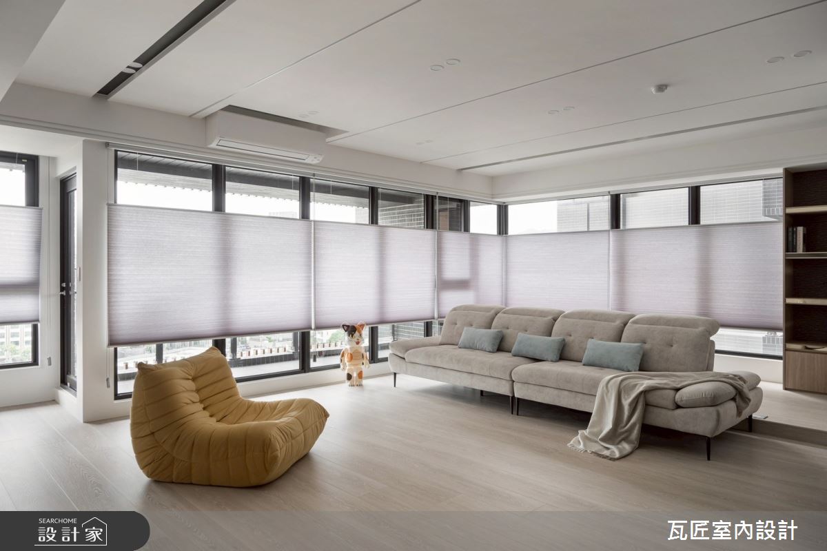 40坪毛胚屋＿輕奢風客廳案例圖片＿瓦匠室內裝修工程有限公司＿瓦匠_澄曦寓所【2025 羅馬設計獎 Rome Design Awards 銀獎】之11