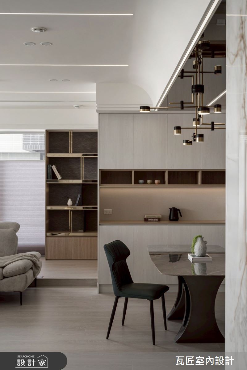 40坪毛胚屋＿輕奢風客廳餐廳案例圖片＿瓦匠室內裝修工程有限公司＿瓦匠_澄曦寓所【2025 羅馬設計獎 Rome Design Awards 銀獎】之27