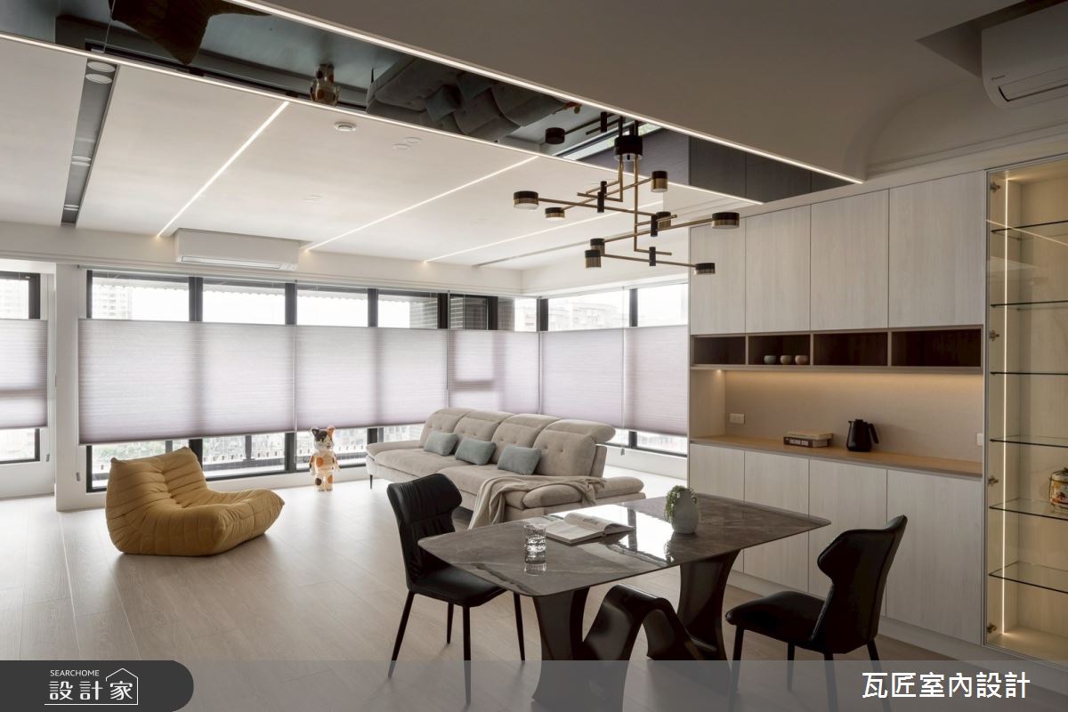 40坪毛胚屋＿輕奢風客廳餐廳案例圖片＿瓦匠室內裝修工程有限公司＿瓦匠_澄曦寓所【2025 羅馬設計獎 Rome Design Awards 銀獎】之29