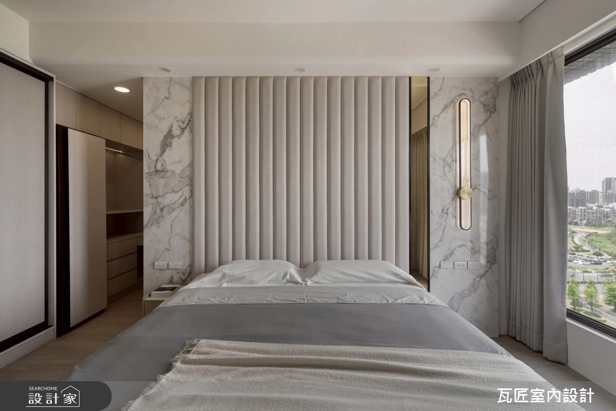 40坪毛胚屋＿輕奢風臥室案例圖片＿瓦匠室內裝修工程有限公司＿瓦匠_澄曦寓所【2025 羅馬設計獎 Rome Design Awards 銀獎】之35