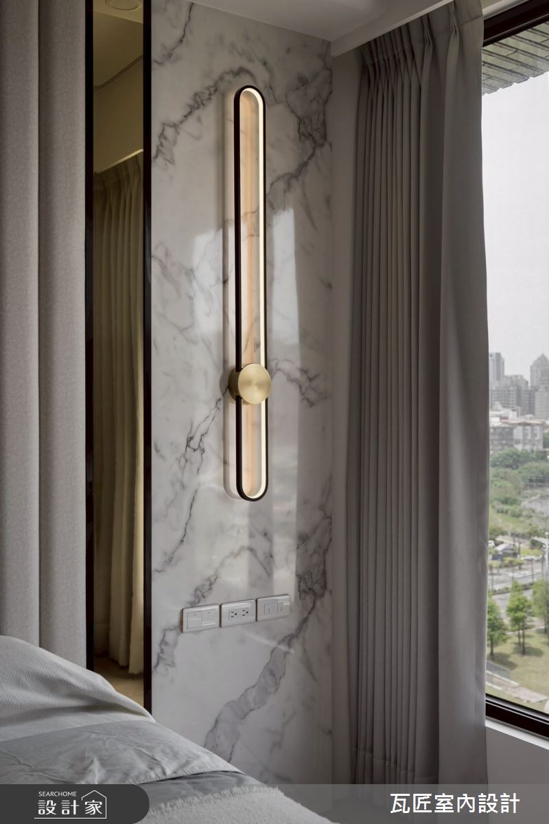 40坪毛胚屋＿輕奢風臥室案例圖片＿瓦匠室內裝修工程有限公司＿瓦匠_澄曦寓所【2025 羅馬設計獎 Rome Design Awards 銀獎】之32