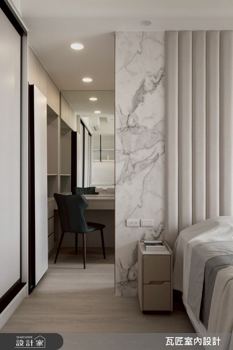 40坪毛胚屋＿輕奢風臥室更衣間案例圖片＿瓦匠室內裝修工程有限公司＿瓦匠_澄曦寓所【2025 羅馬設計獎 Rome Design Awards 銀獎】之36