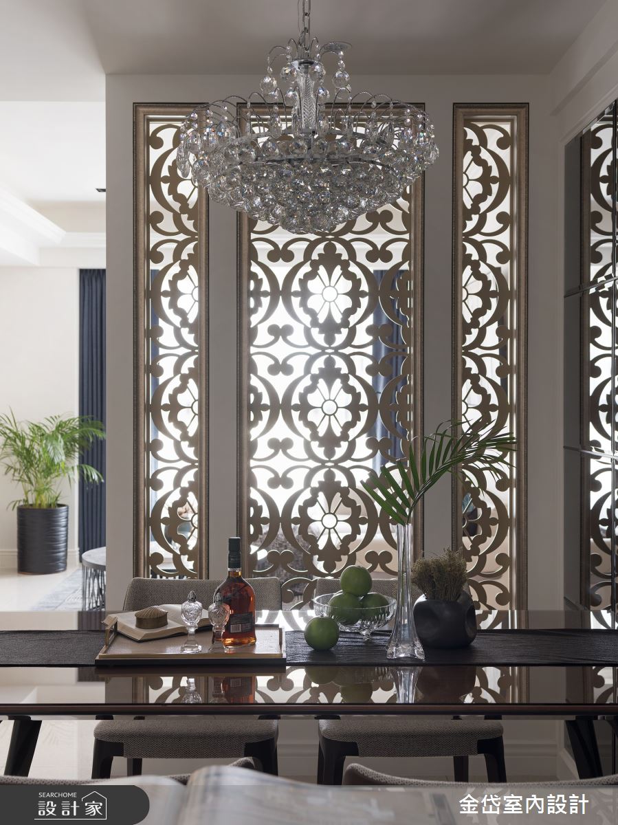 30坪新成屋(5年以下)＿新古典餐廳案例圖片＿金岱室內裝修有限公司＿金岱_築城麗富 林公館_新古典之5