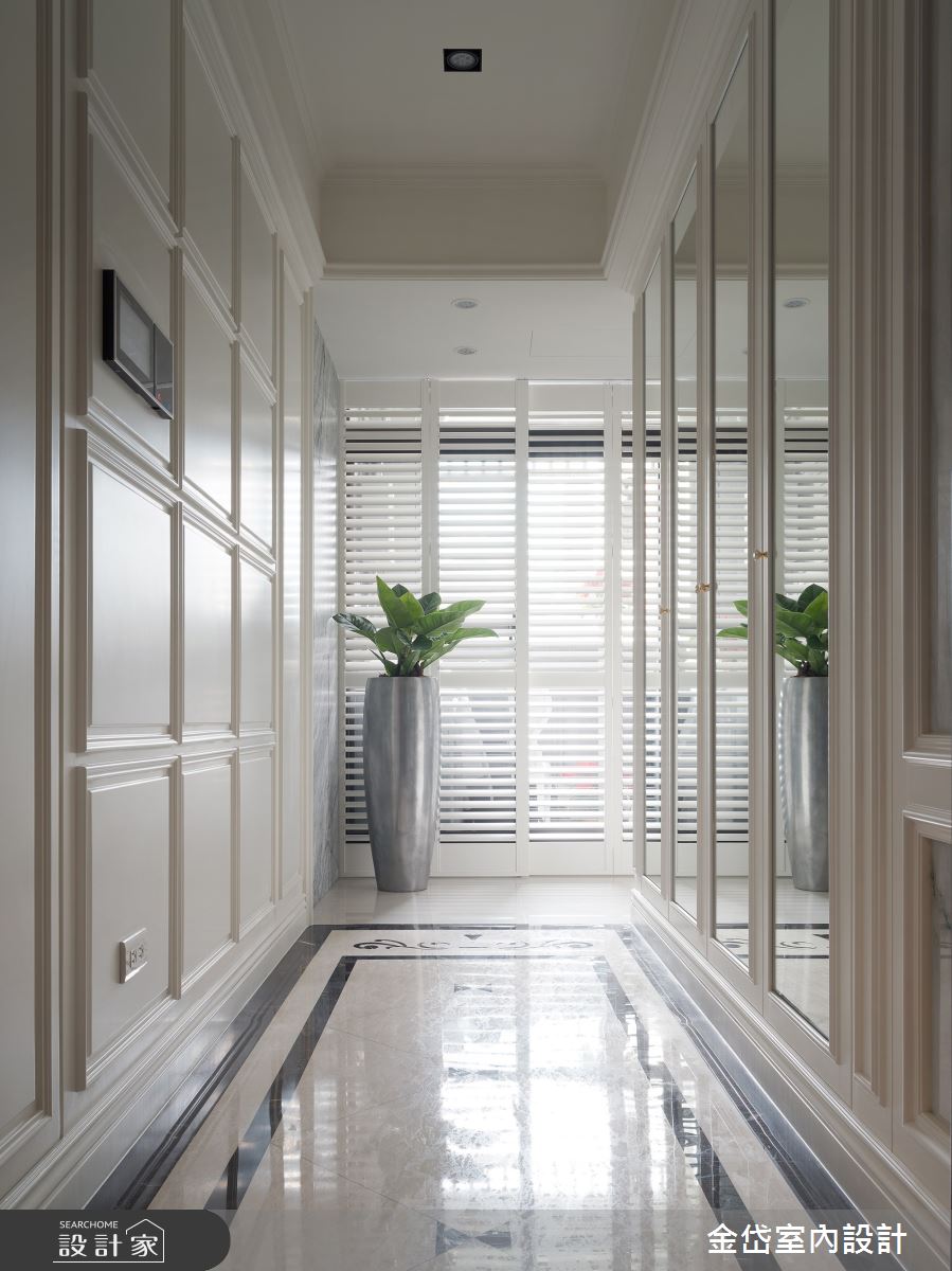 15坪新成屋(5年以下)＿新古典玄關案例圖片＿金岱室內裝修有限公司＿金岱_文華麗舍 鄭公館_新古典之1