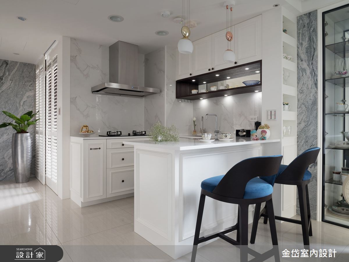 15坪新成屋(5年以下)＿新古典餐廳廚房走廊案例圖片＿金岱室內裝修有限公司＿金岱_文華麗舍 鄭公館_新古典之13