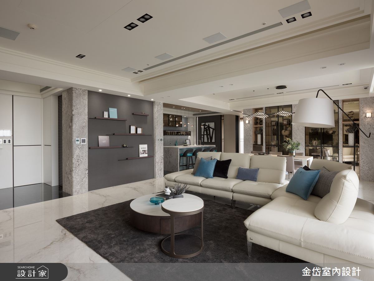 70坪毛胚屋＿現代風客廳案例圖片＿金岱室內裝修有限公司＿金岱_香榭園 許公館_現代風之3