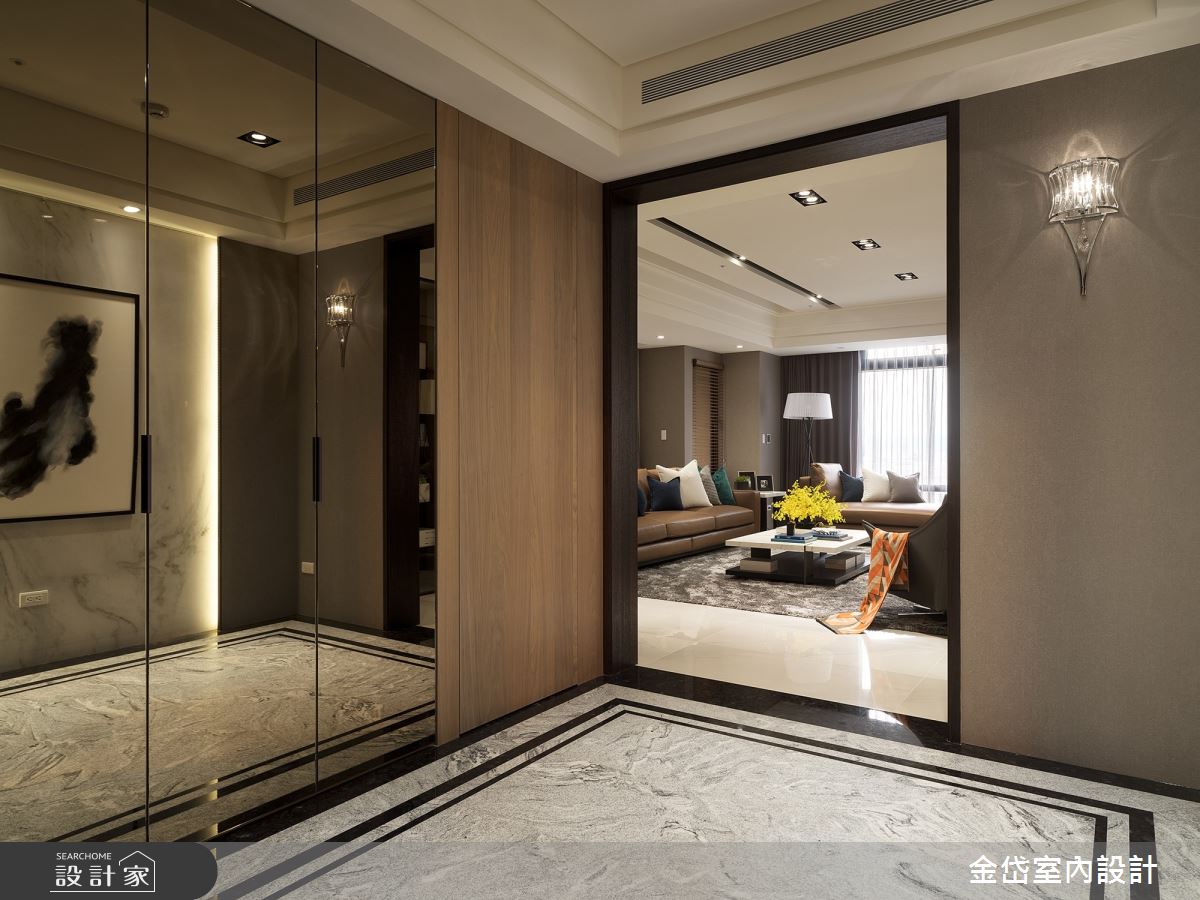 58坪中古屋(5~15年)＿現代風玄關案例圖片＿金岱室內裝修有限公司＿金岱_橋峰 周公館_現代風之1