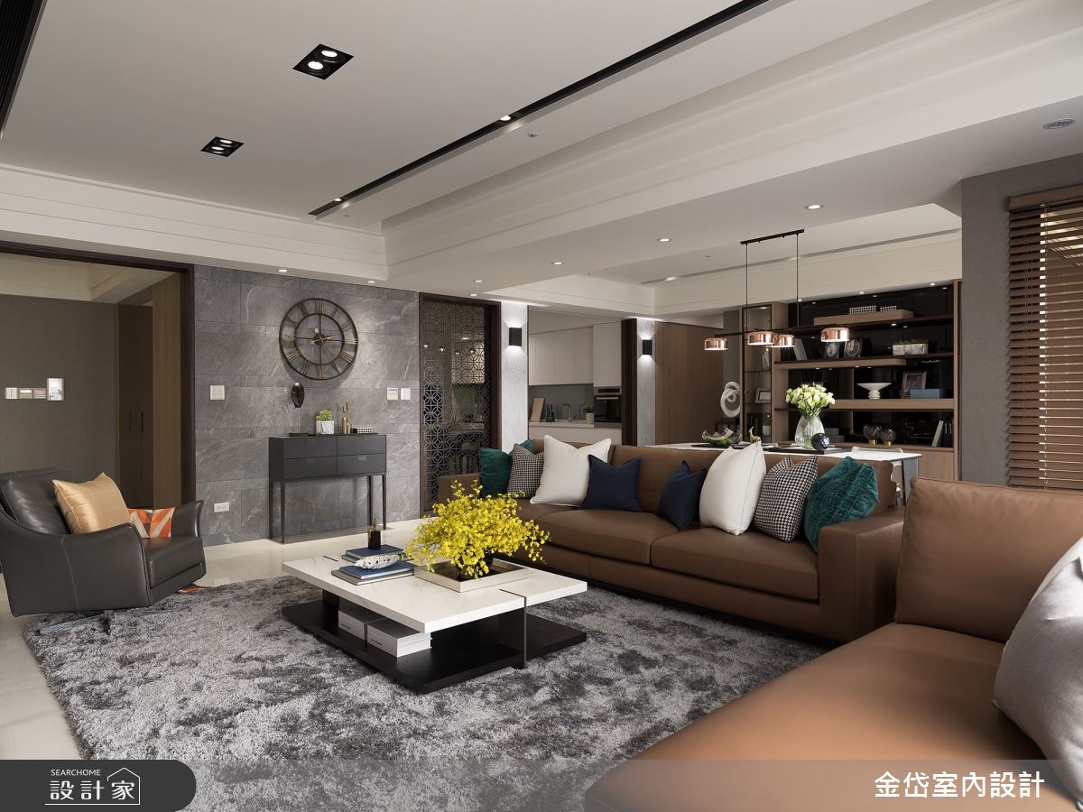 58坪中古屋(5~15年)＿現代風客廳案例圖片＿金岱室內裝修有限公司＿金岱_橋峰 周公館_現代風之4