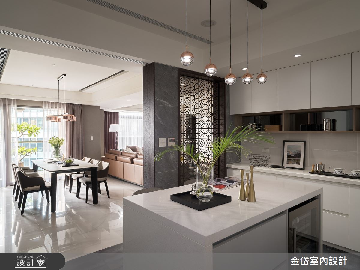 58坪中古屋(5~15年)＿現代風廚房中島案例圖片＿金岱室內裝修有限公司＿金岱_橋峰 周公館_現代風之13