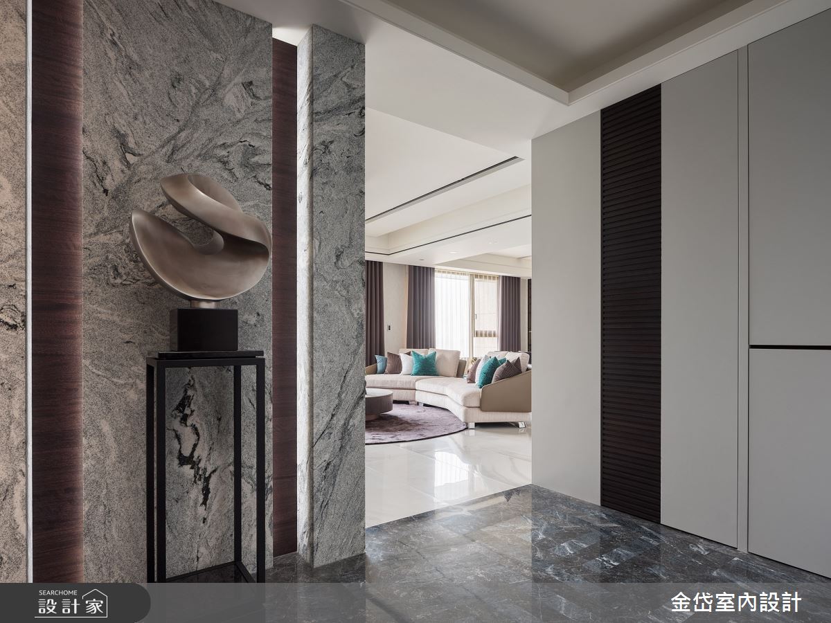 70坪中古屋(5~15年)＿混搭風玄關案例圖片＿金岱室內裝修有限公司＿金岱_香榭園 文公館_混搭風之1