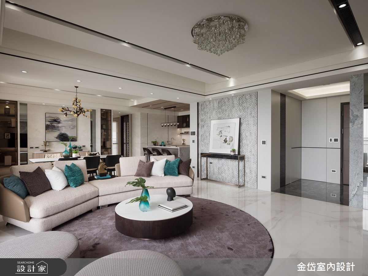 70坪中古屋(5~15年)＿混搭風客廳案例圖片＿金岱室內裝修有限公司＿金岱_香榭園 文公館_混搭風之5