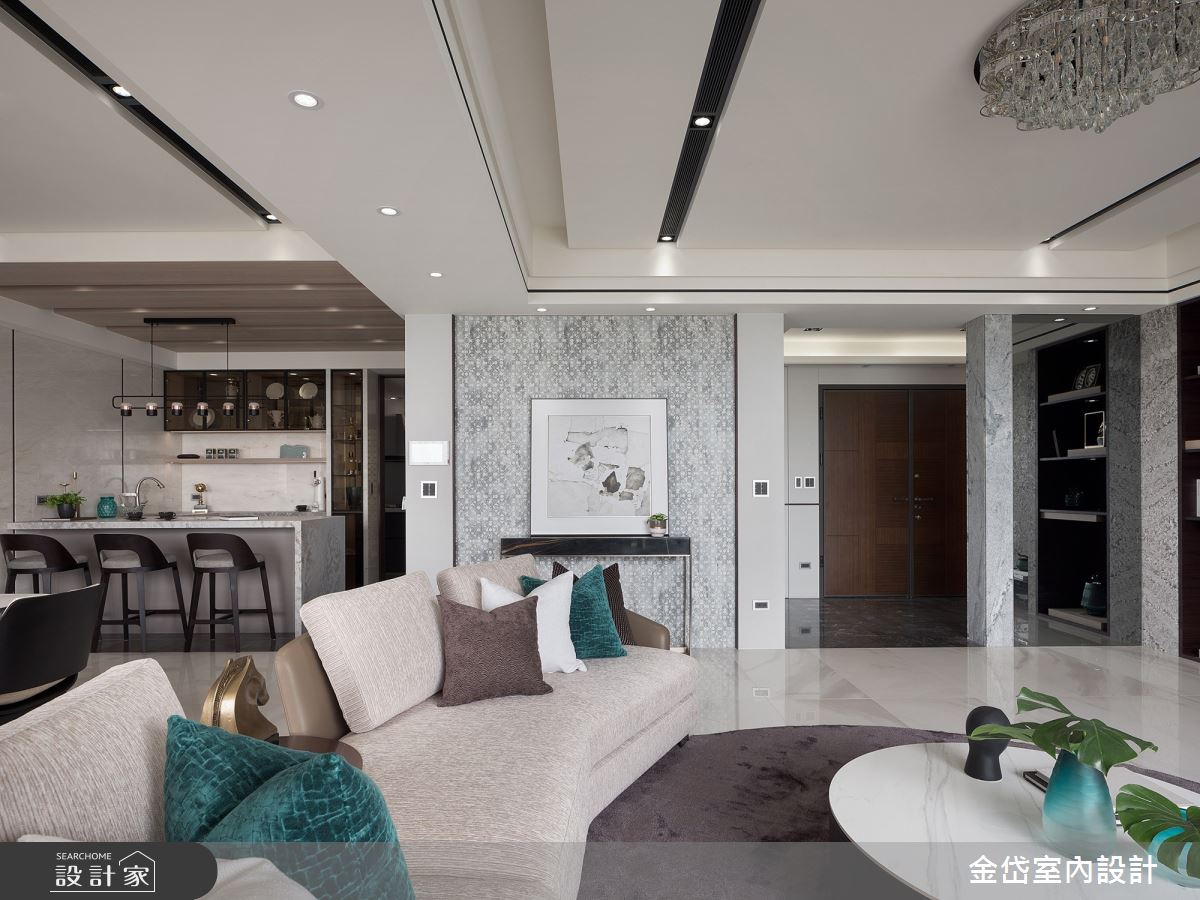 70坪中古屋(5~15年)＿混搭風客廳案例圖片＿金岱室內裝修有限公司＿金岱_香榭園 文公館_混搭風之6